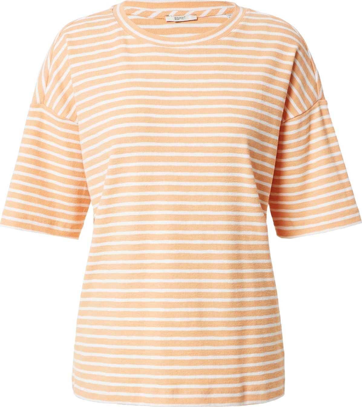 ESPRIT Tričko broskvová / bílá