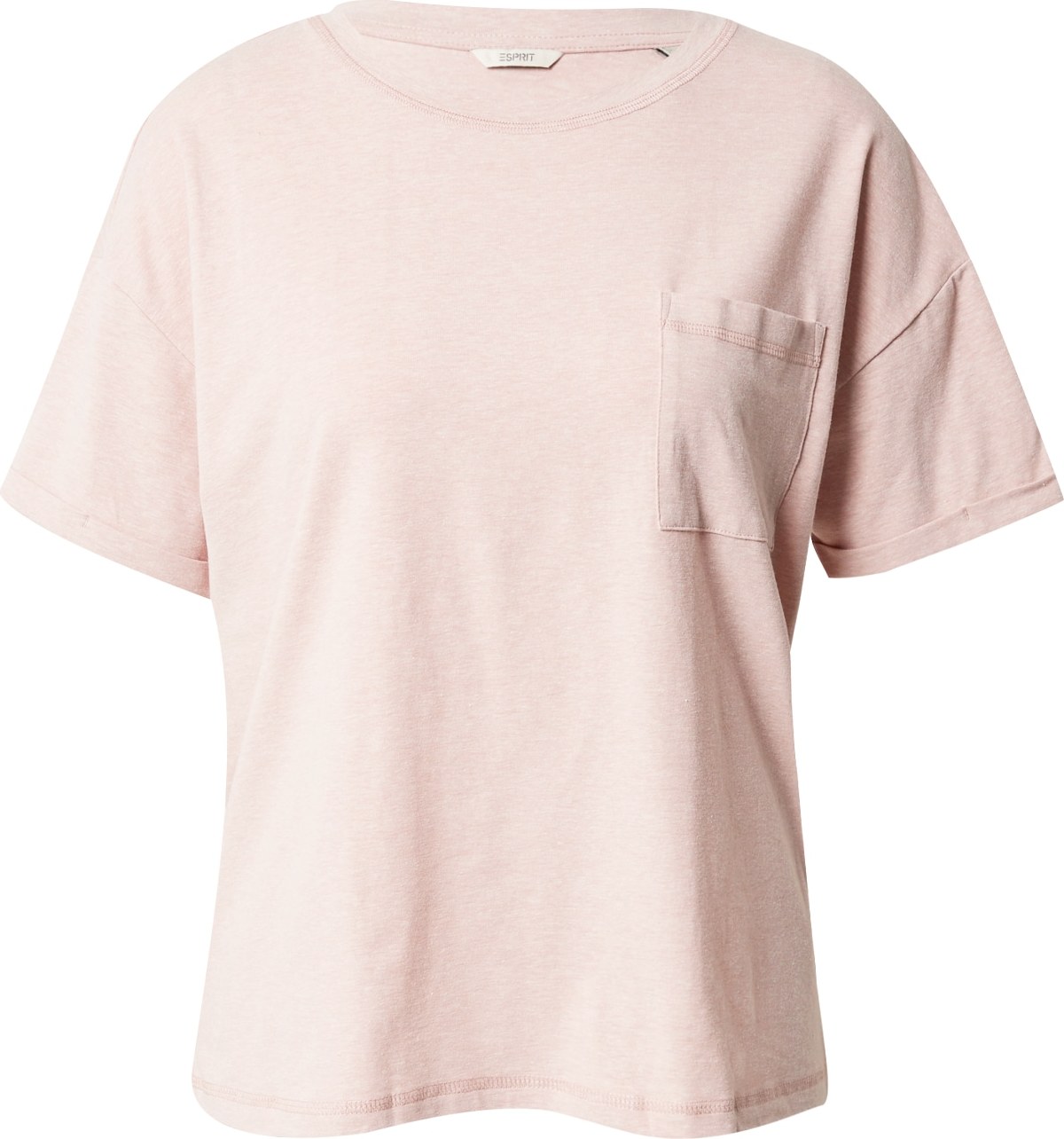 ESPRIT Tričko na spaní pastelově růžová