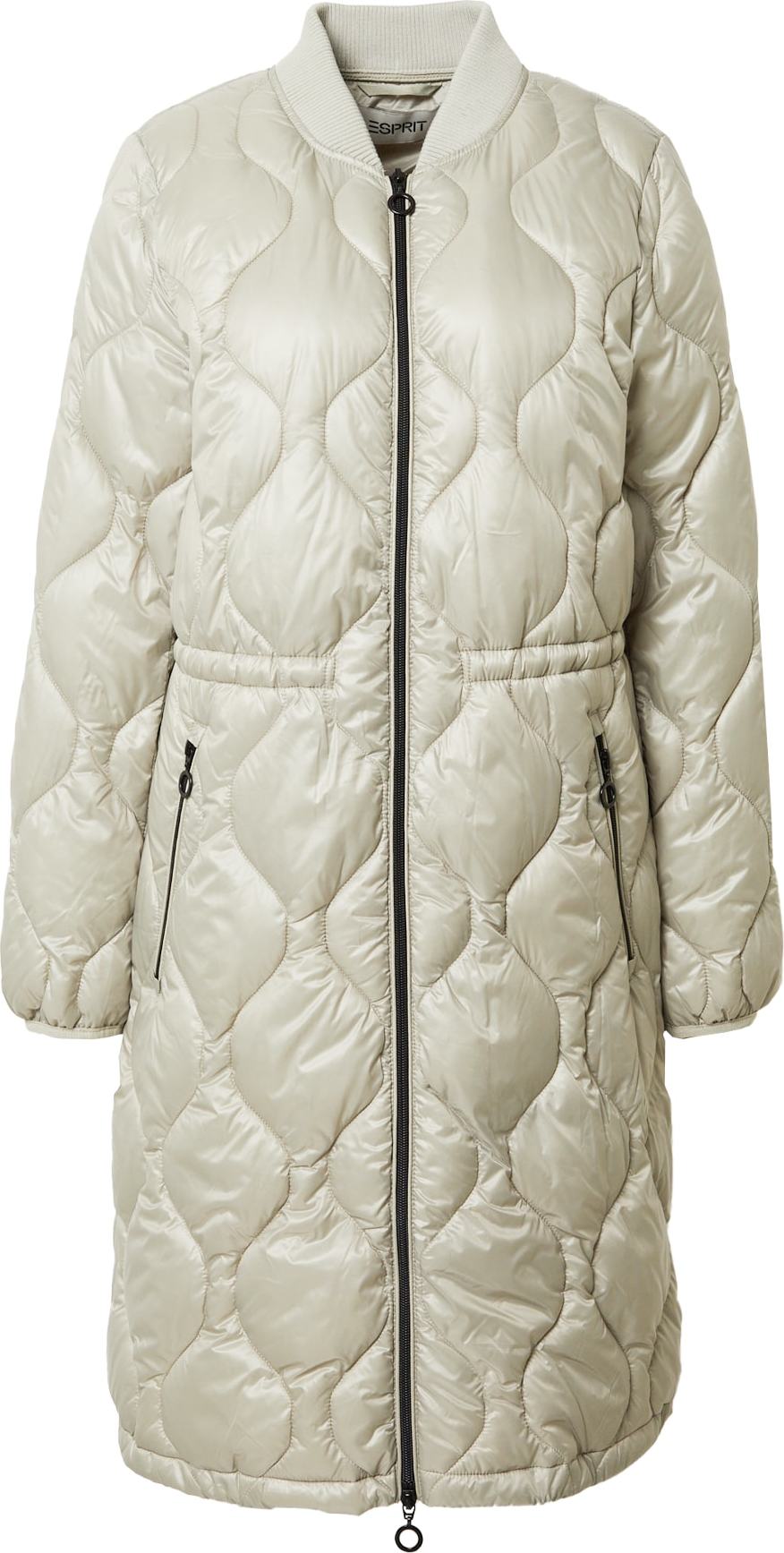 ESPRIT Zimní kabát pastelově zelená