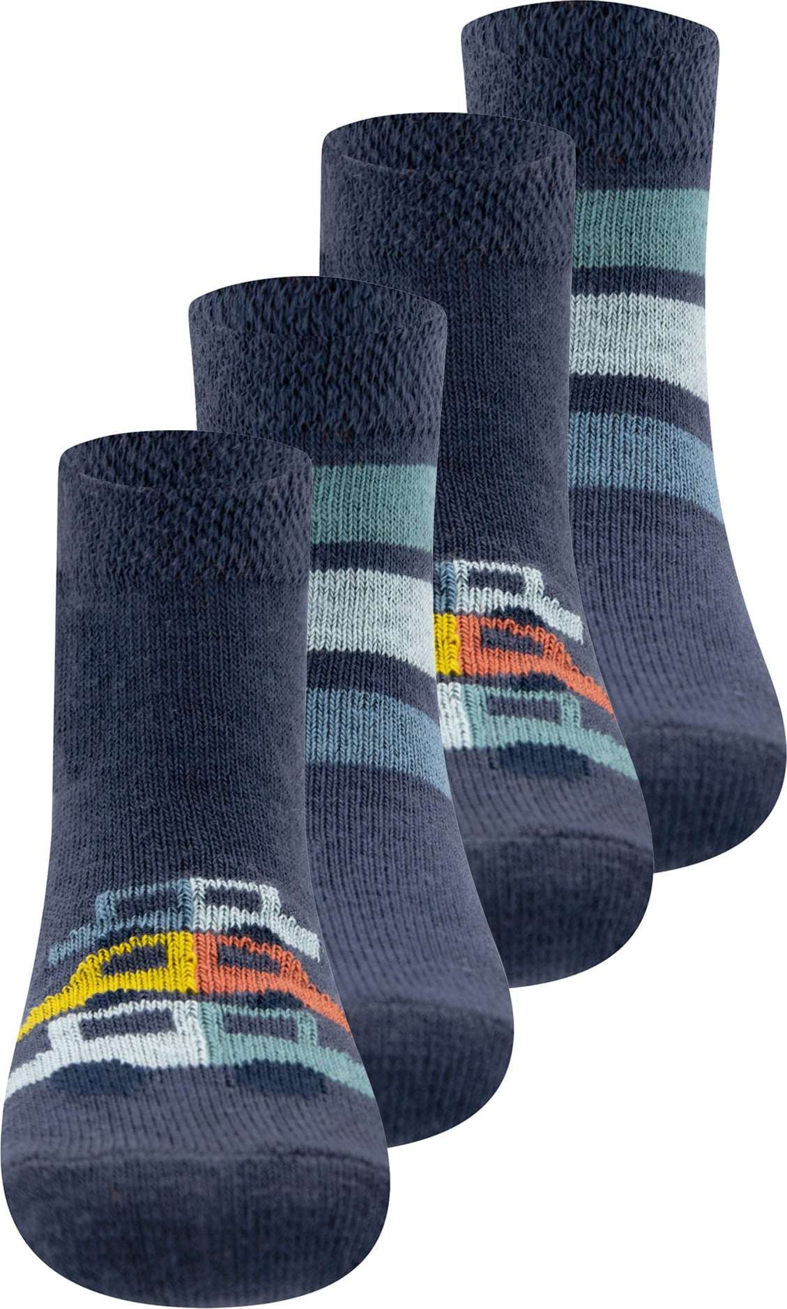 EWERS Ponožky tmavě modrá / žlutá / oranžová / bílá