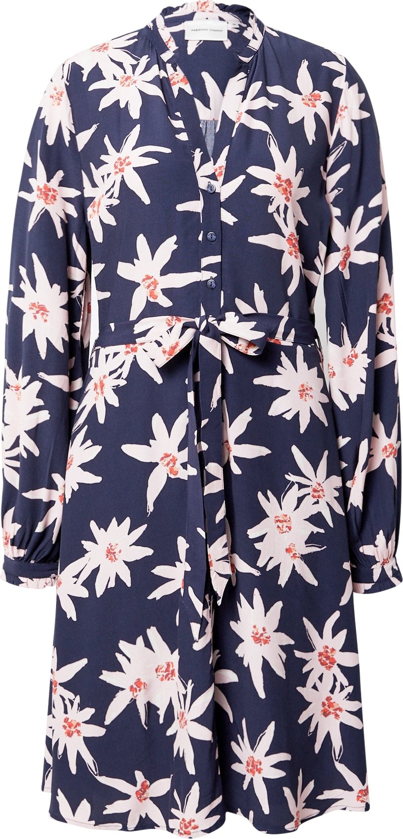 Fabienne Chapot Košilové šaty 'Dorien' béžová / námořnická modř / korálová / pastelově růžová