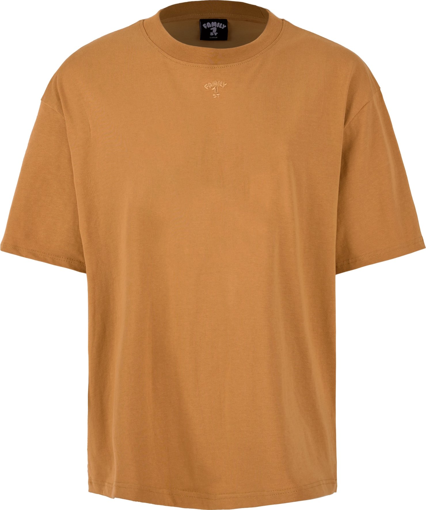 FAMILY 1ST FAMILY 4EVER Tričko 'Members Only' hnědá