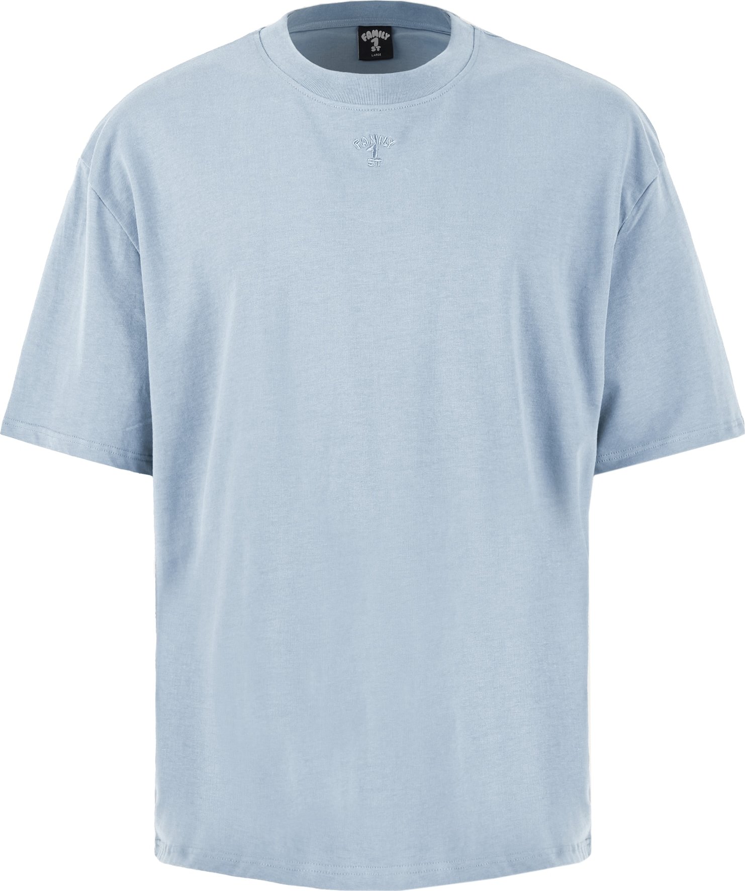 FAMILY 1ST FAMILY 4EVER Tričko 'Members Only' světlemodrá