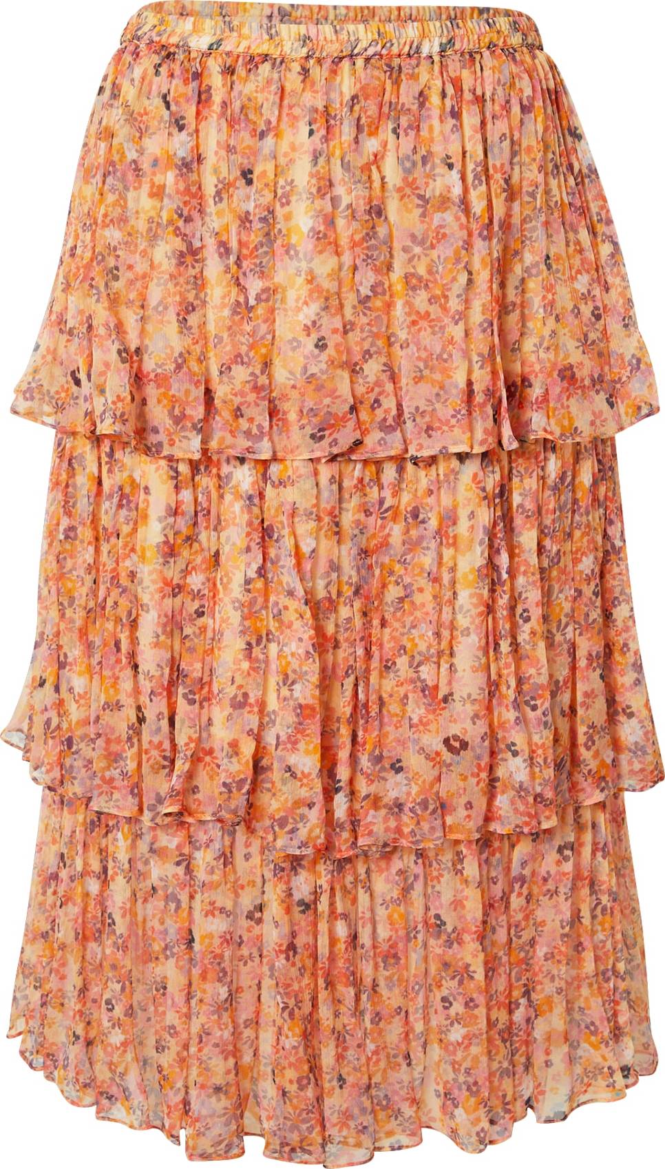 Femi Stories Sukně 'TROPI' bobule / meruňková / tmavě oranžová / světle růžová / bílá