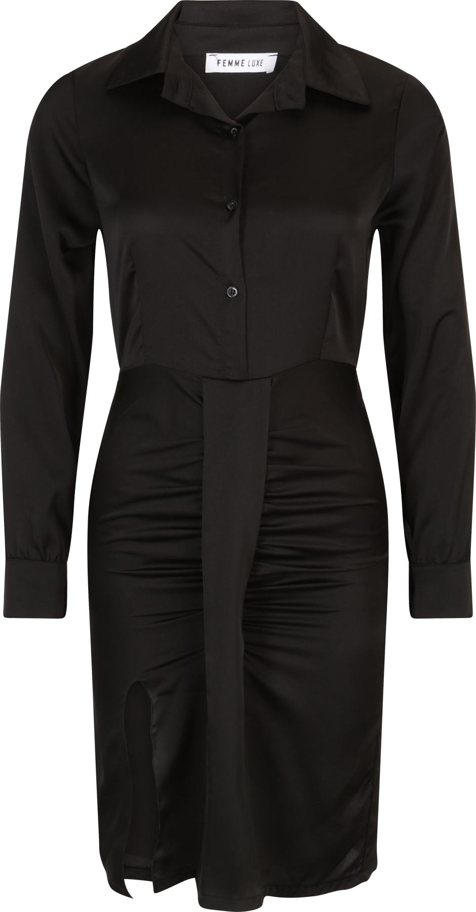 Femme Luxe Košilové šaty 'JENESIS' černá