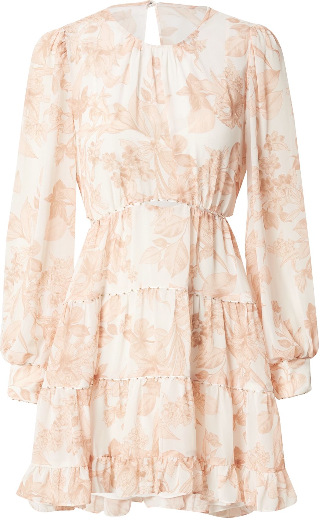 Forever New Šaty 'Jocelyn' cappuccino / bílá