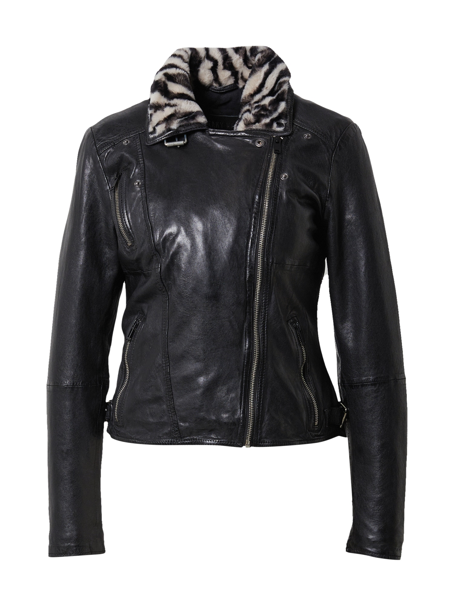 FREAKY NATION Přechodná bunda černá / přírodní bílá