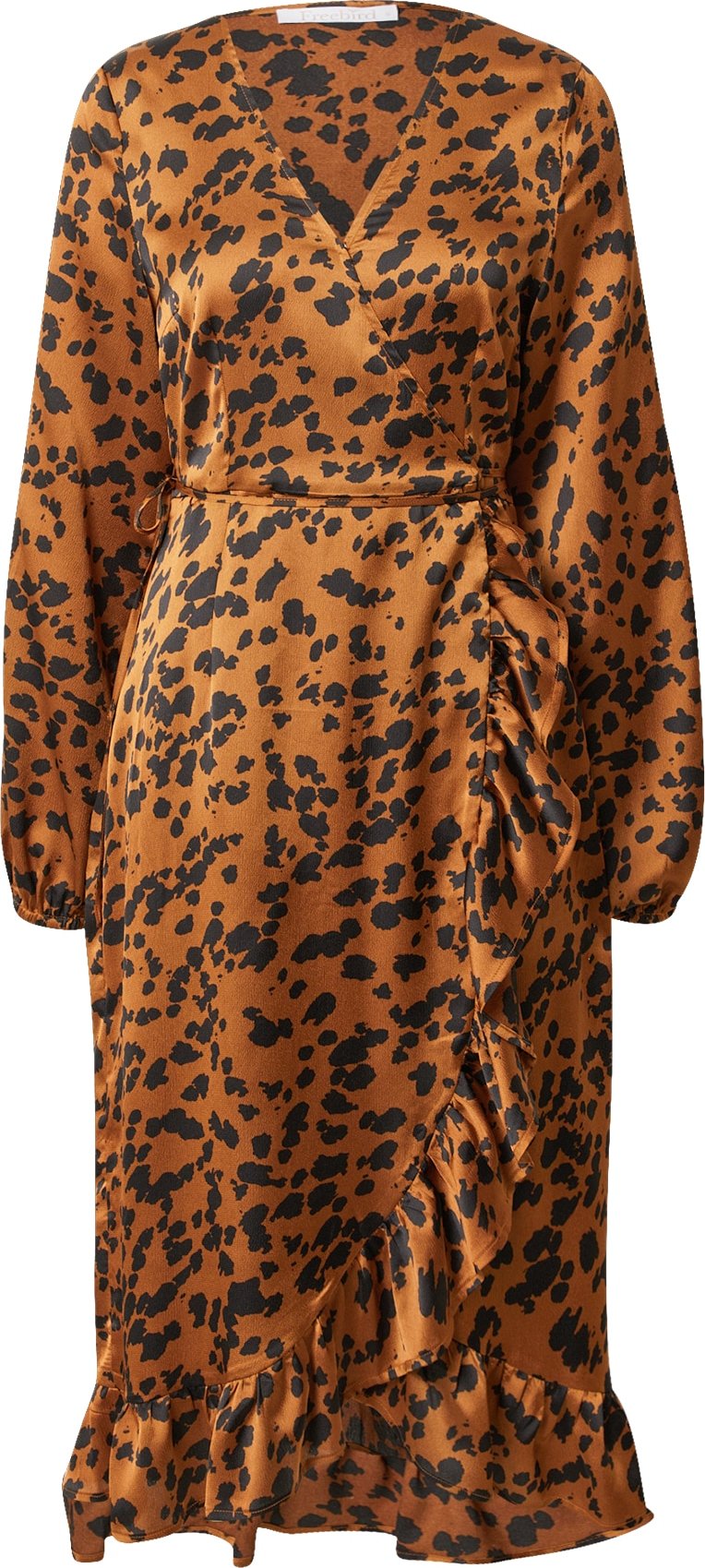 Freebird Šaty 'Rosy' okrová / černá