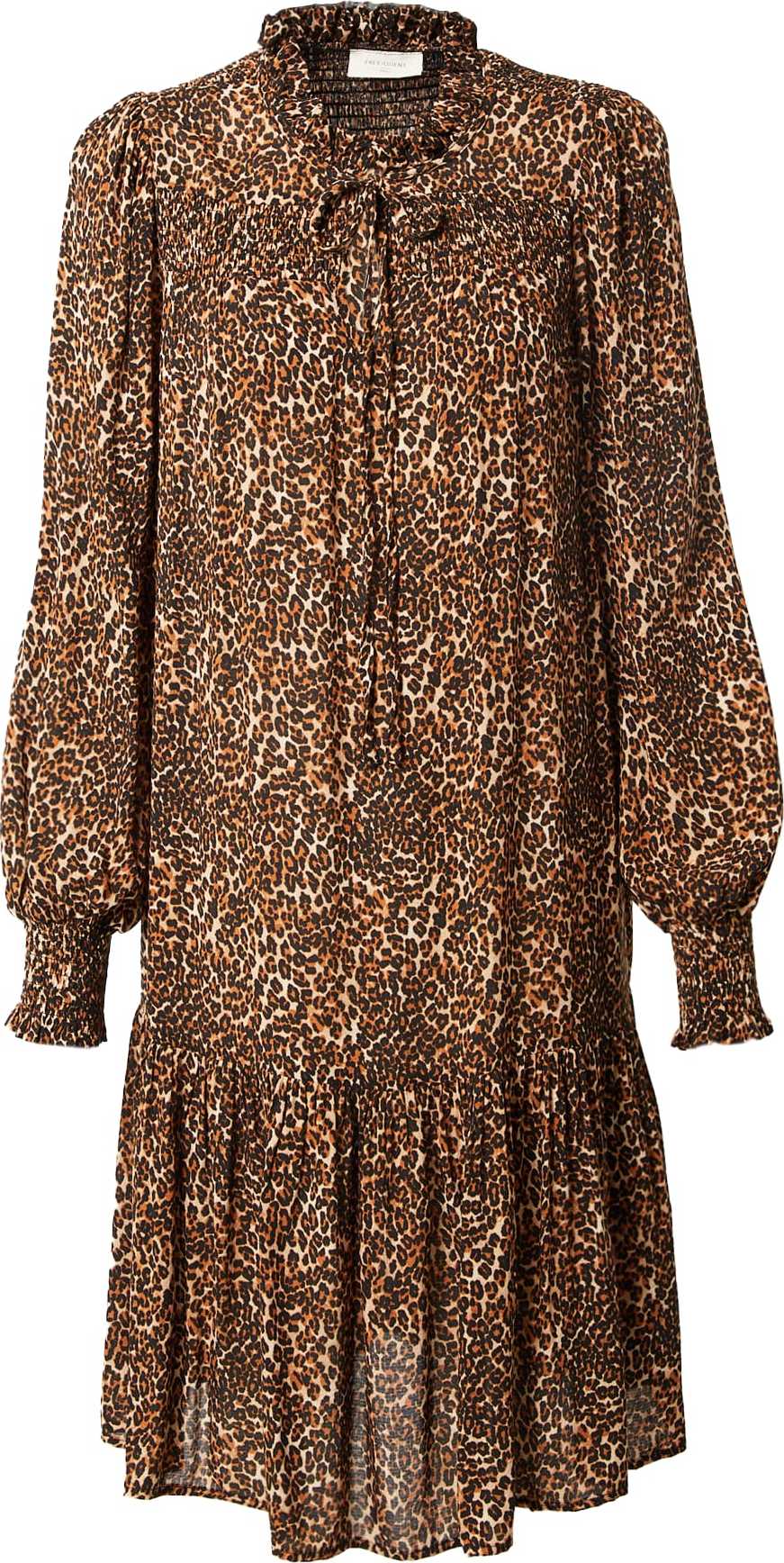 Freequent Košilové šaty 'ADNEY' hnědá / pueblo / černá