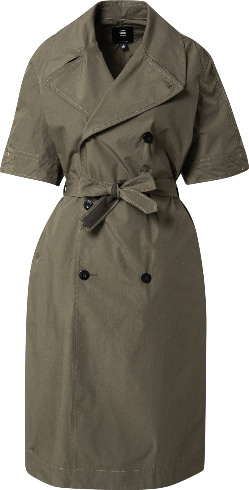 G-Star RAW Košilové šaty khaki