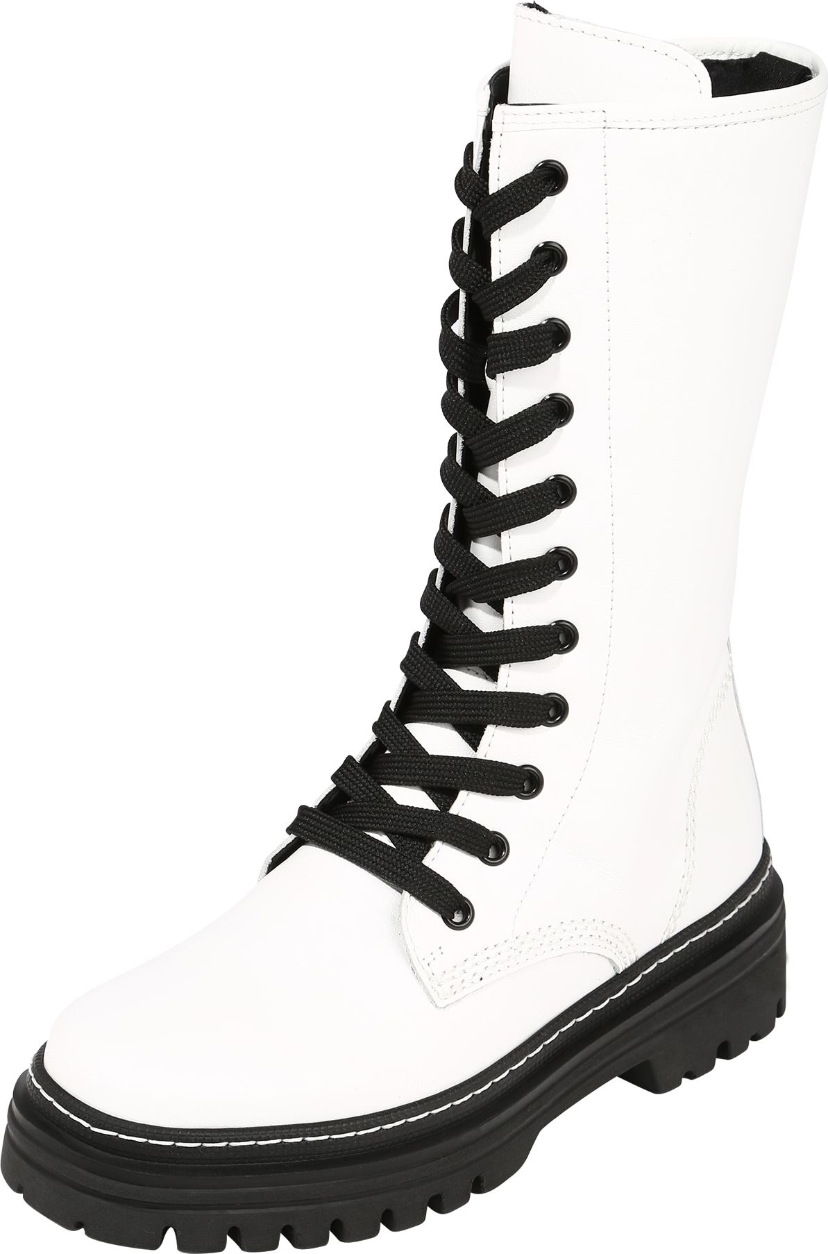 GABOR Šněrovací kozačky bílá