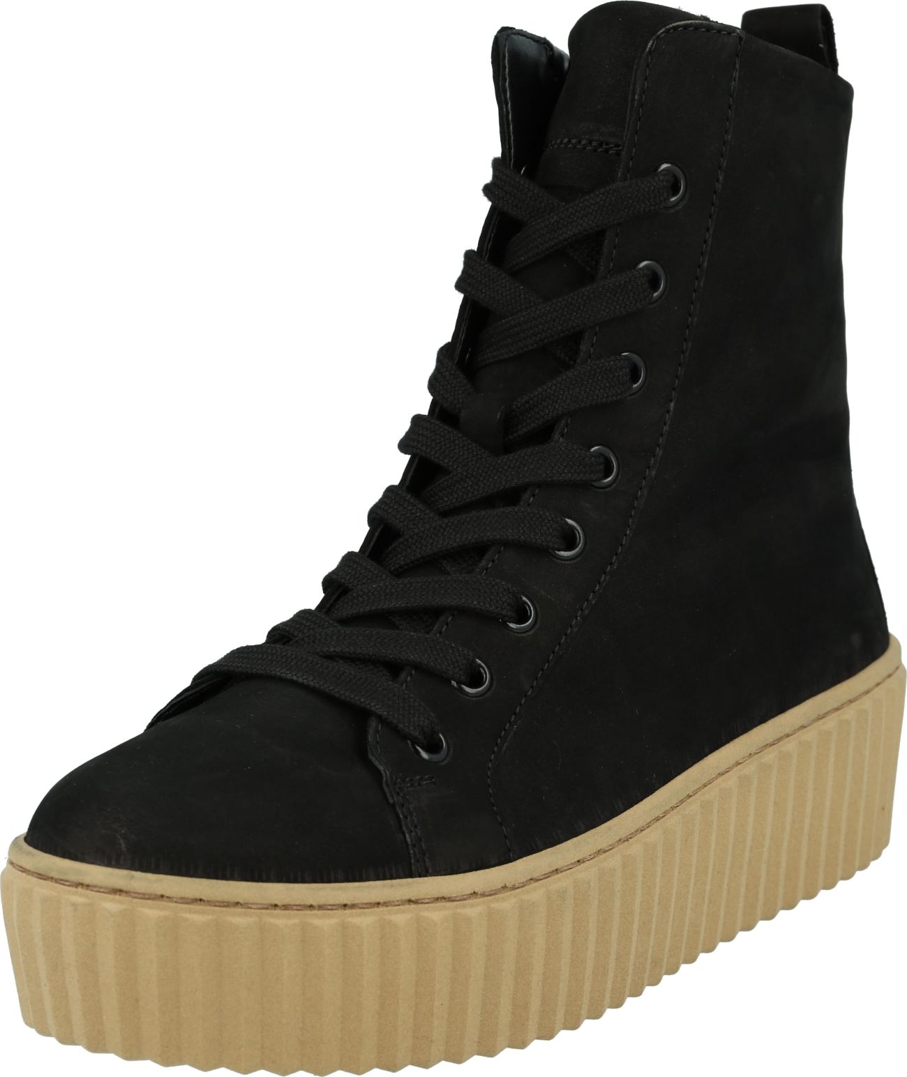 GABOR Šněrovací kozačky černá