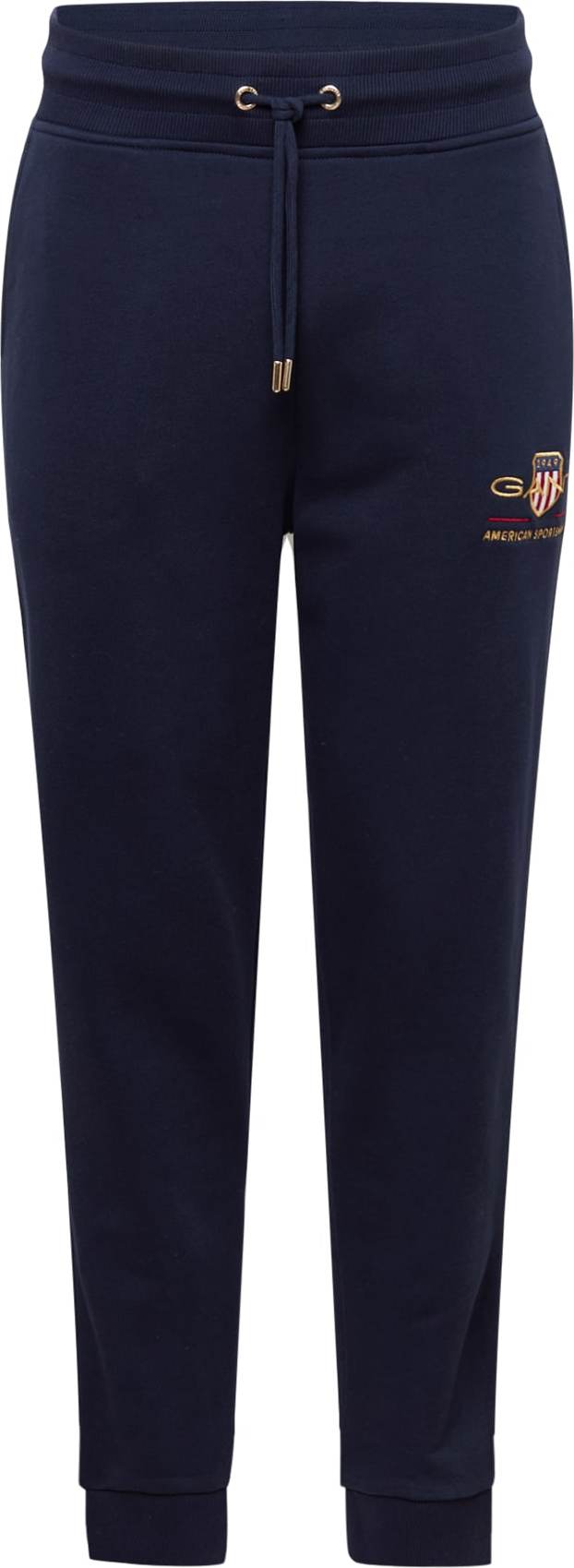 GANT Kalhoty 'Archive Shield' námořnická modř / zlatá / červená / bílá