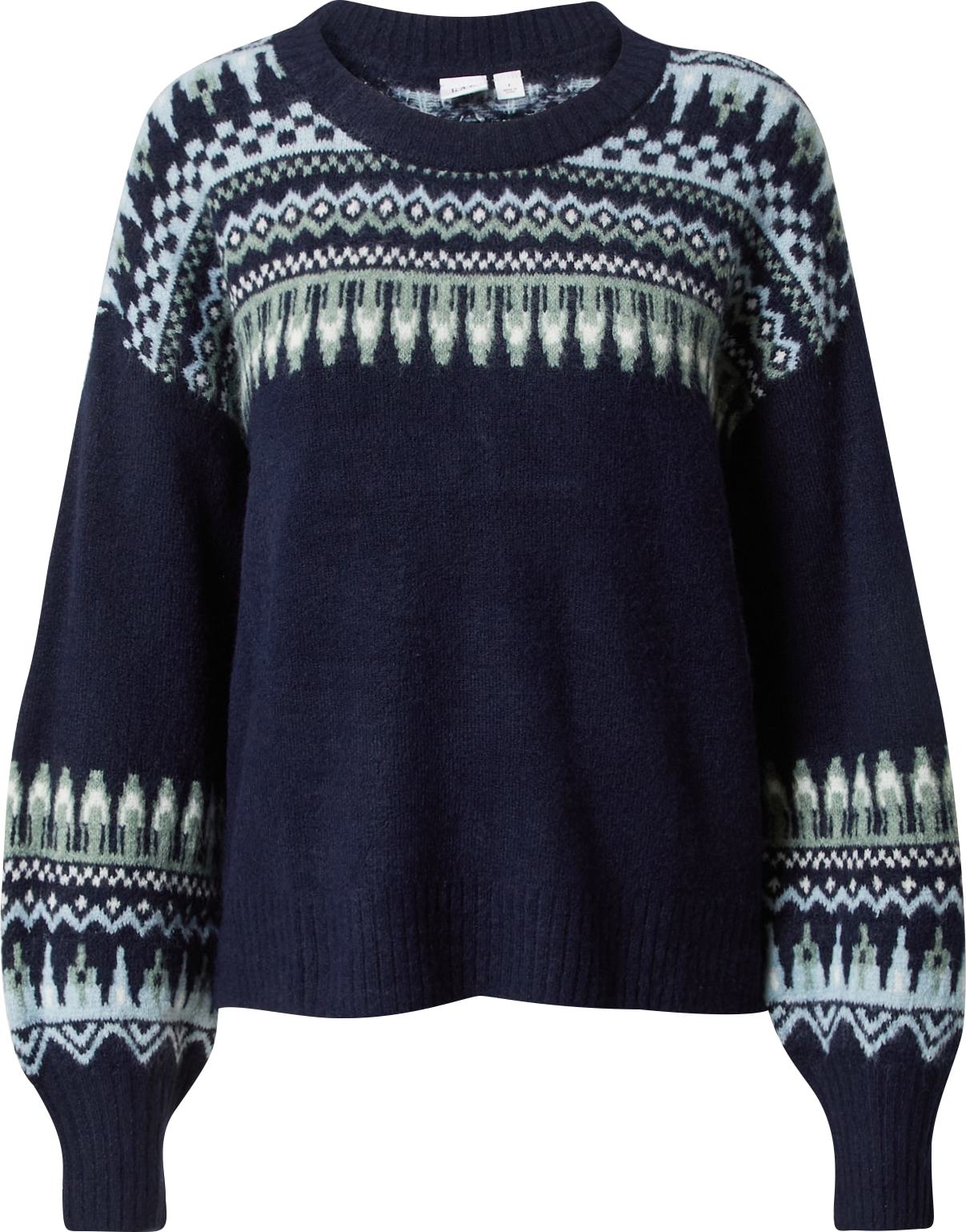 GAP Svetr 'FOREVERCOZY' námořnická modř / světlemodrá / mátová / bílá