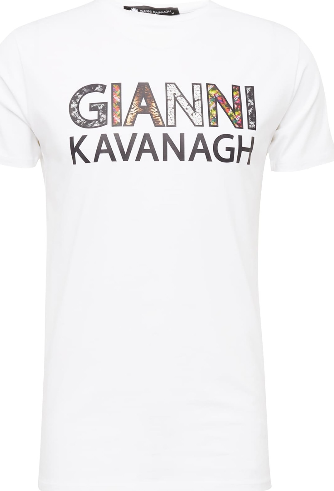 Gianni Kavanagh Tričko 'Amazonia' světle hnědá / světle zelená / černá / bílá