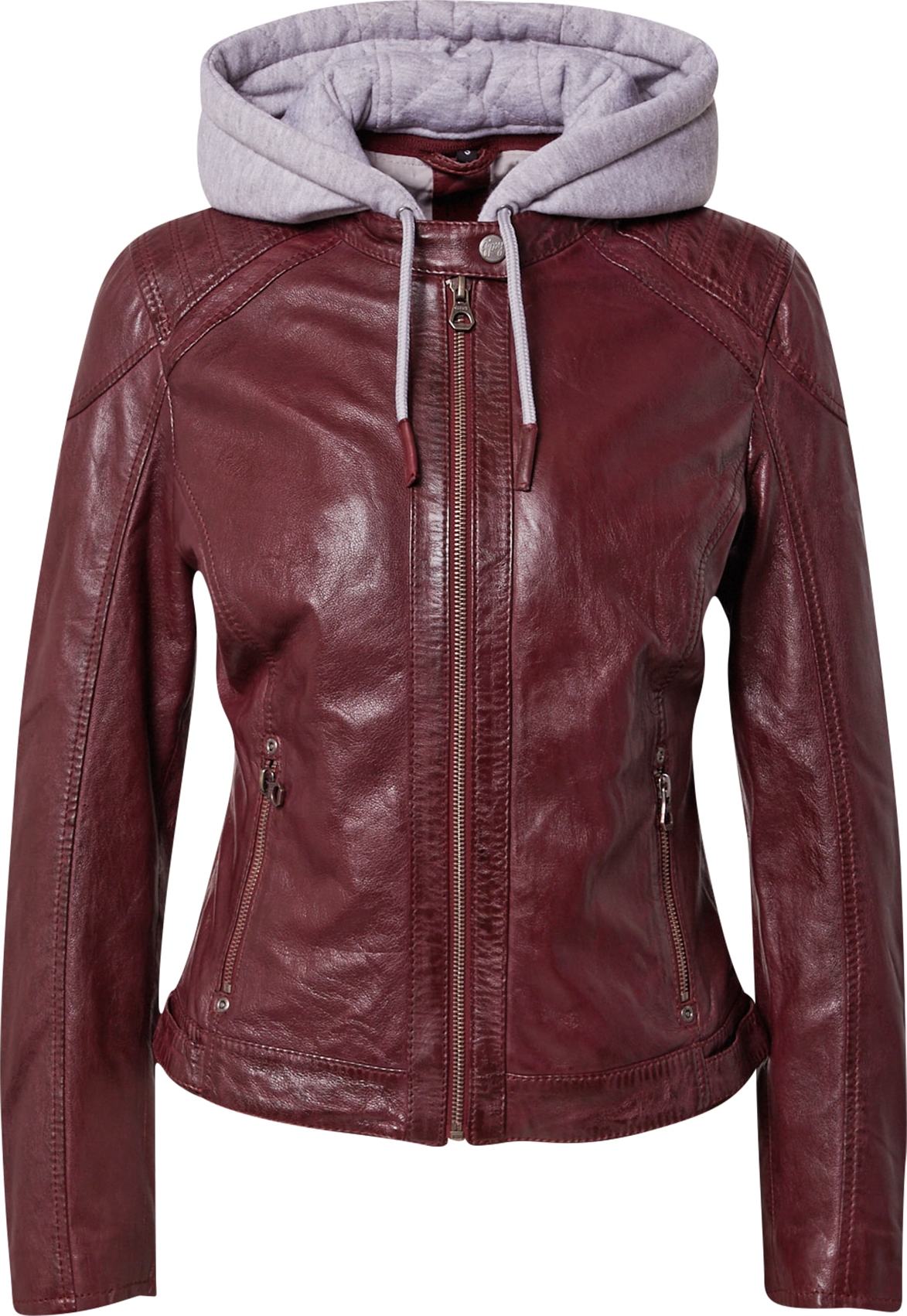 Gipsy Přechodná bunda 'Alcie' šedý melír / bobule