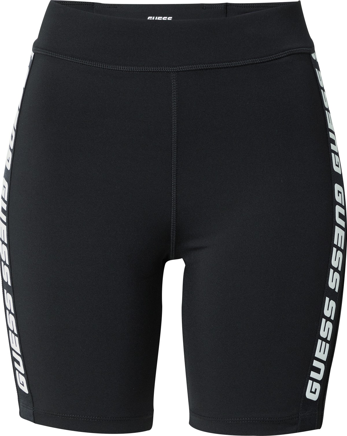 GUESS Sportovní kalhoty černá / bílá