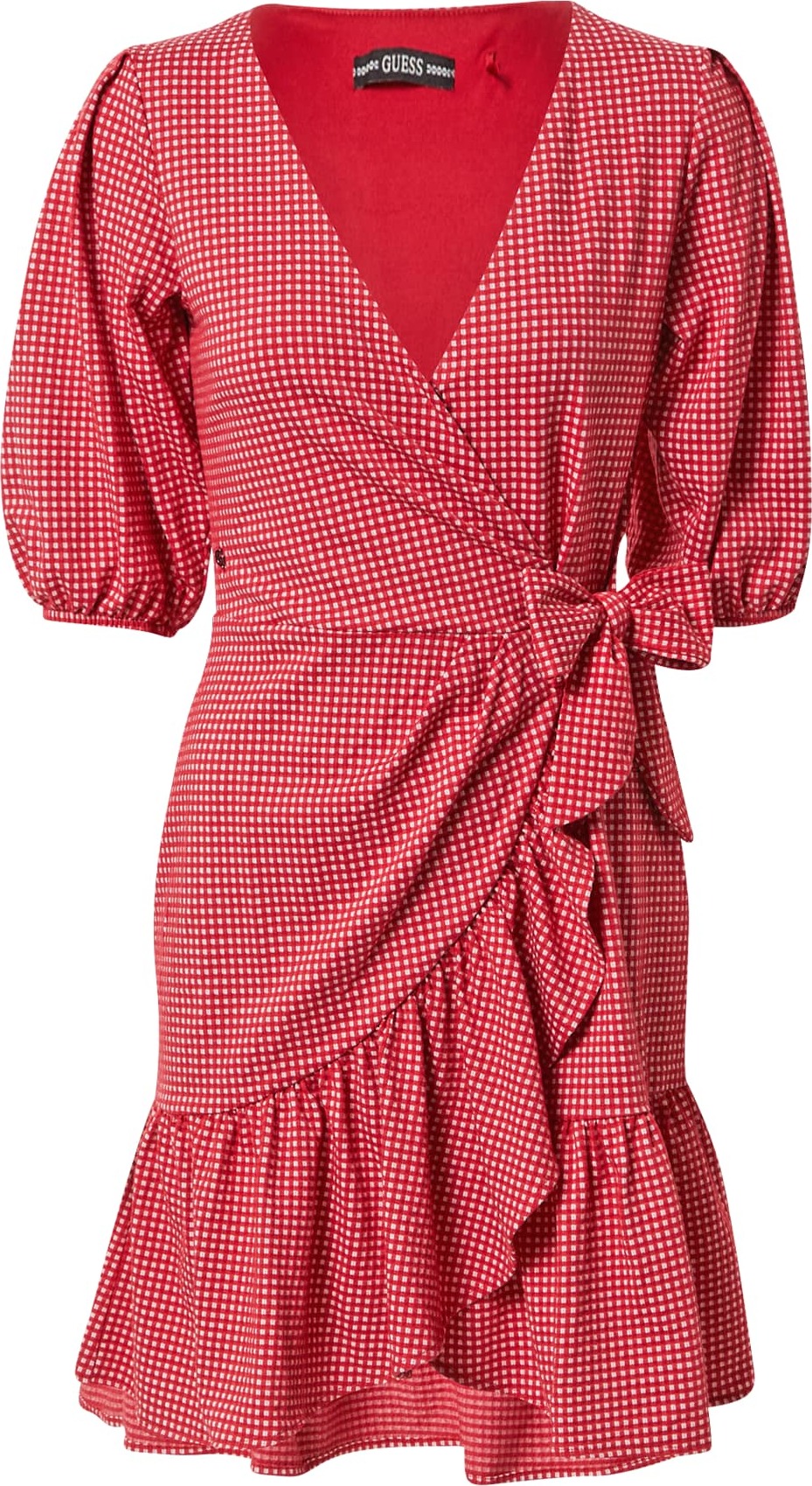 GUESS Letní šaty 'ZAMA' červená / bílá