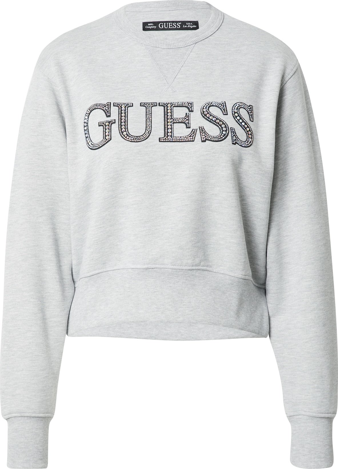 GUESS Mikina 'LINFEA' šedý melír / černá