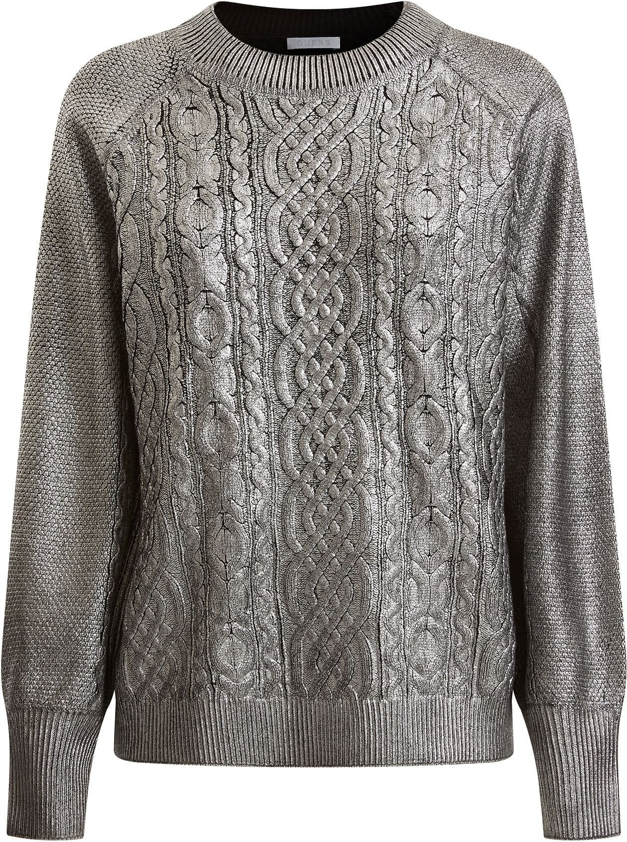 GUESS Svetr stříbrná