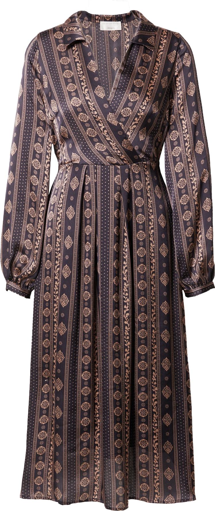 Guido Maria Kretschmer Collection Košilové šaty 'Silvia' písková / námořnická modř