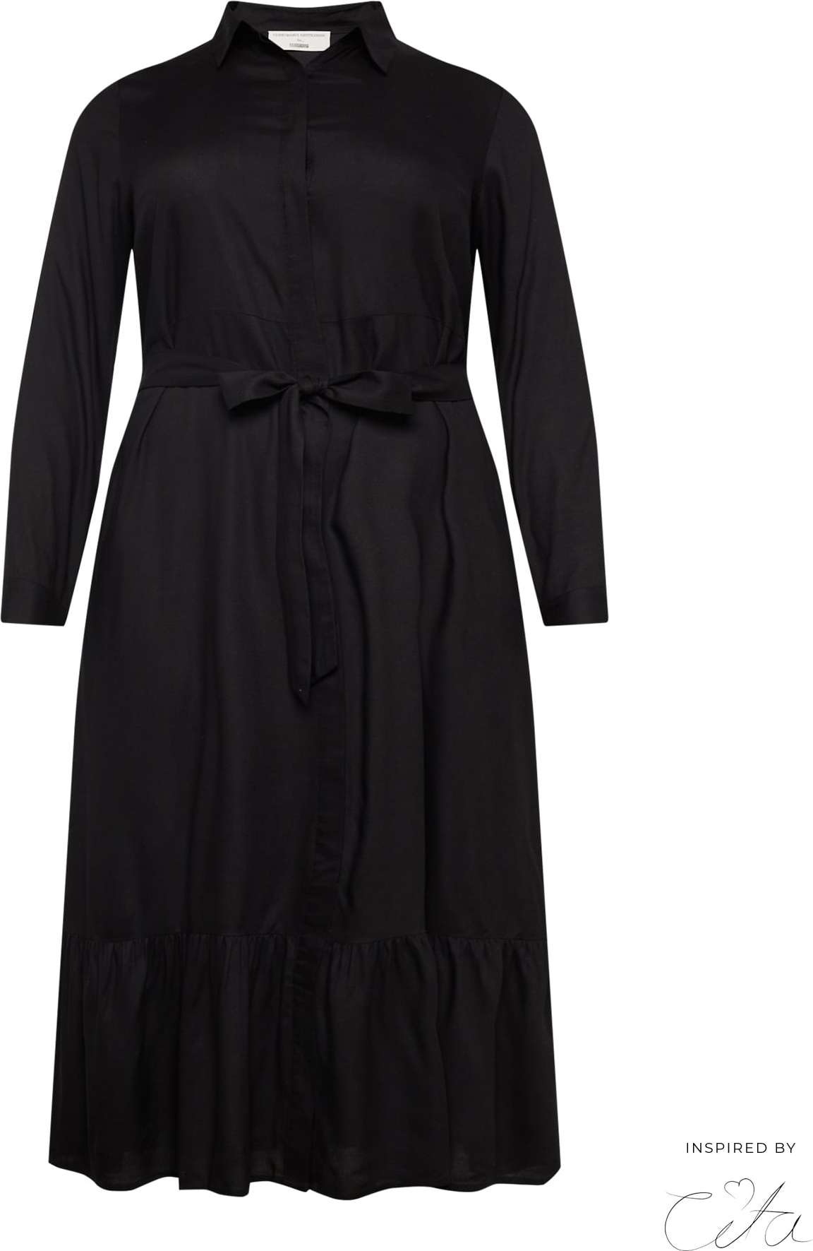 Guido Maria Kretschmer Curvy Collection Košilové šaty 'Polly' černá