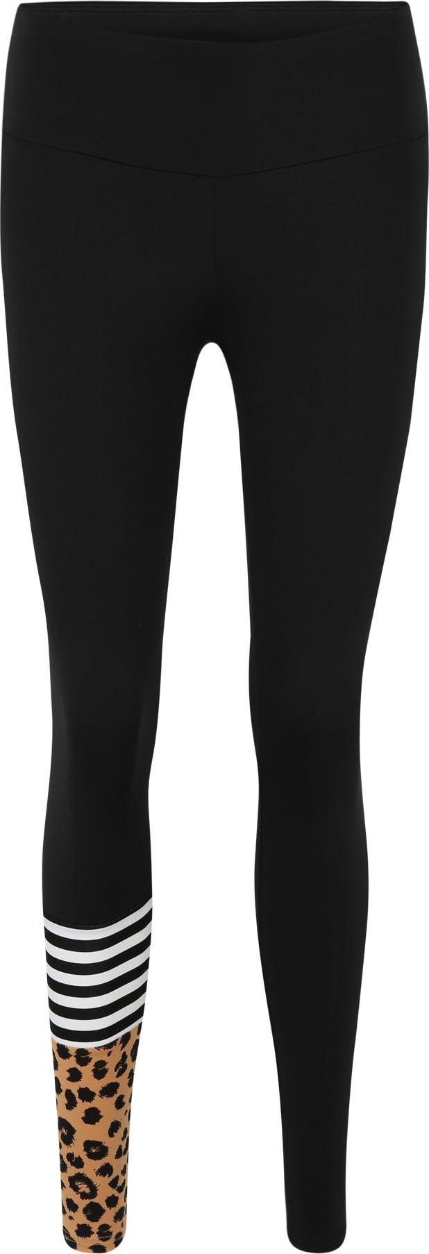 Hey Honey Sportovní kalhoty 'Surf Style Turquoise' béžová / černá / bílá