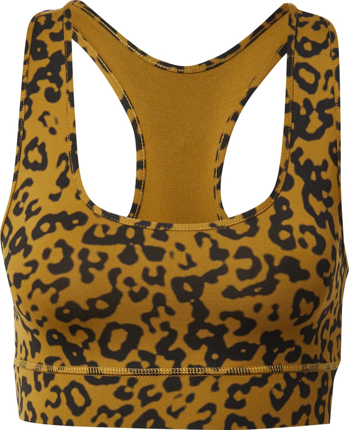 Hey Honey Sportovní podprsenka 'WARPED' olivová / černá