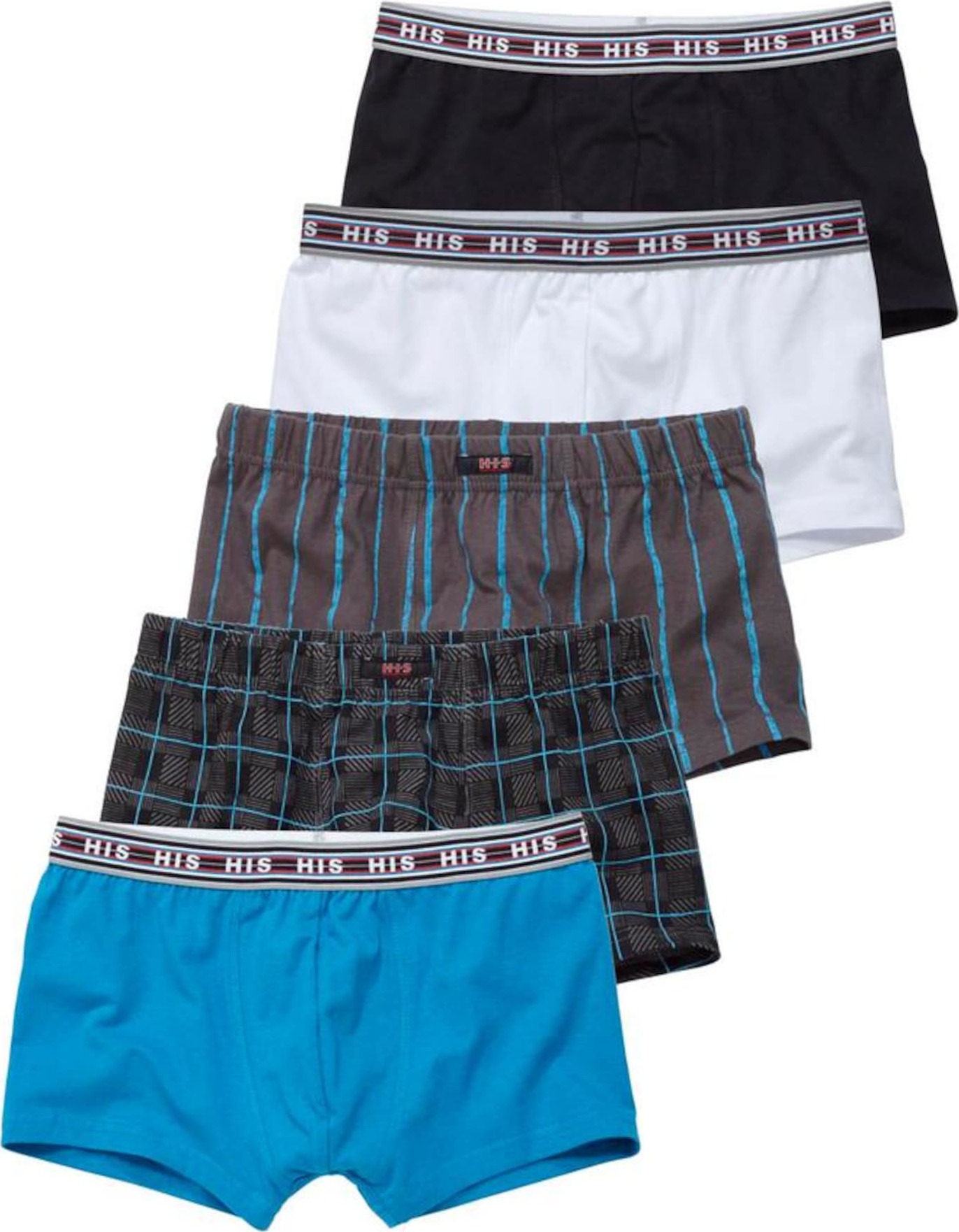 H.I.S Spodní prádlo nebeská modř / kaštanově hnědá / antracitová / černá / bílá