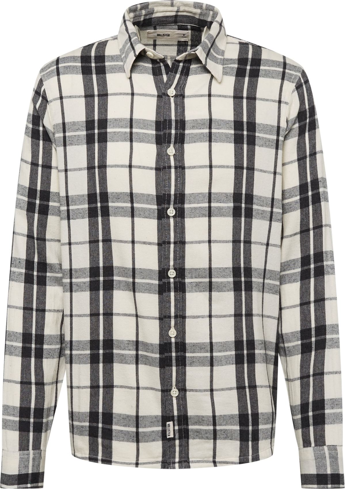 HOLLISTER Košile černá / offwhite