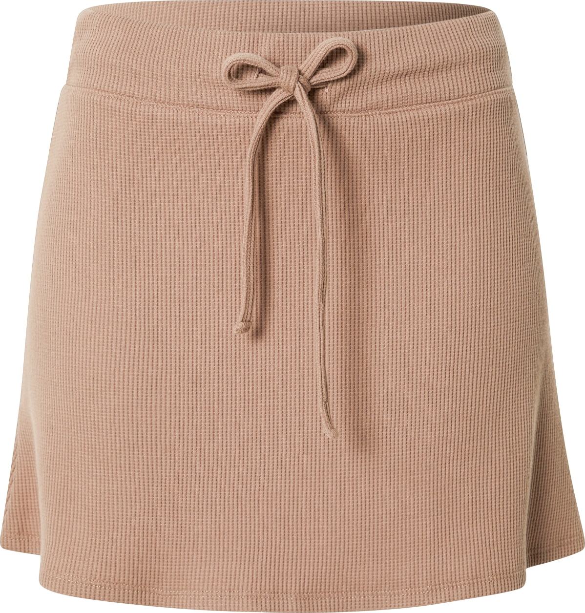 HOLLISTER Sukně světle hnědá