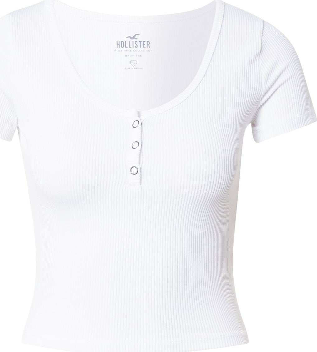 HOLLISTER Tričko bílá