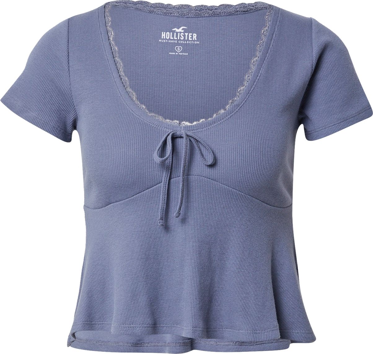 HOLLISTER Tričko chladná modrá