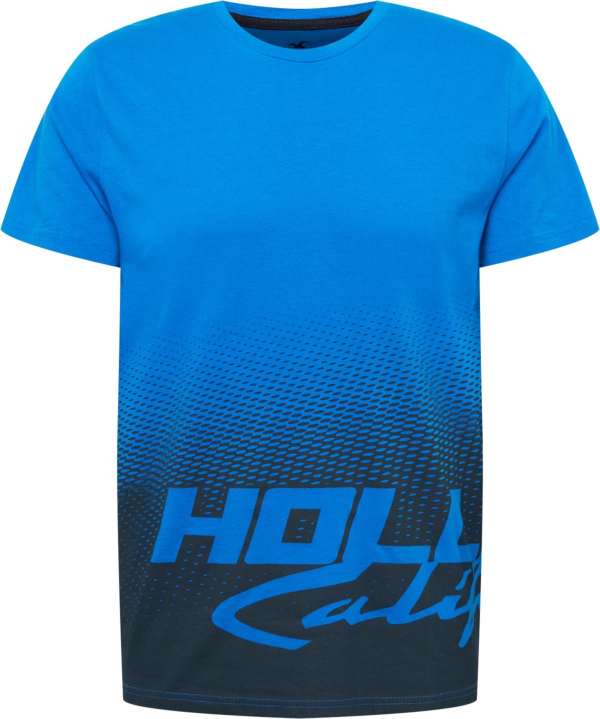HOLLISTER Tričko 'WHOLESALE' královská modrá / černá
