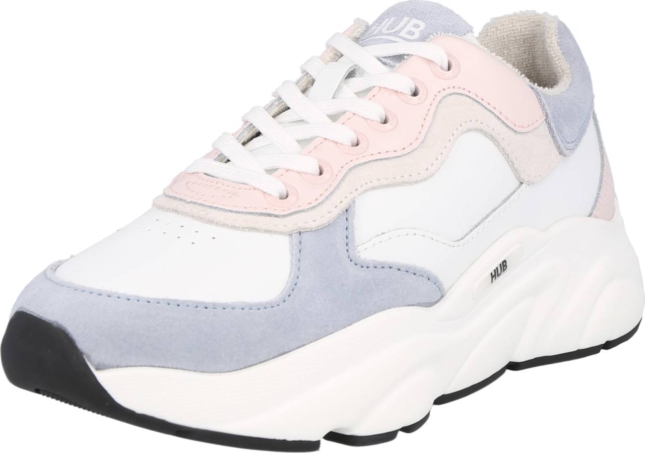 HUB Tenisky 'Rock' světlemodrá / světle šedá / pastelově růžová / bílá