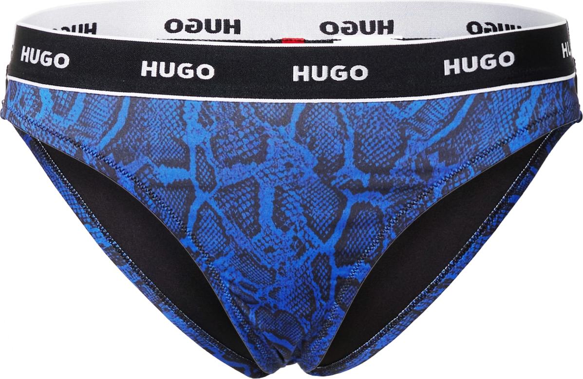 HUGO Kalhotky 'Python' modrá / černá / bílá