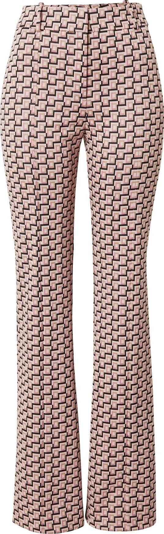 HUGO Kalhoty 'Haflare' béžová / růžová / světle růžová / černá