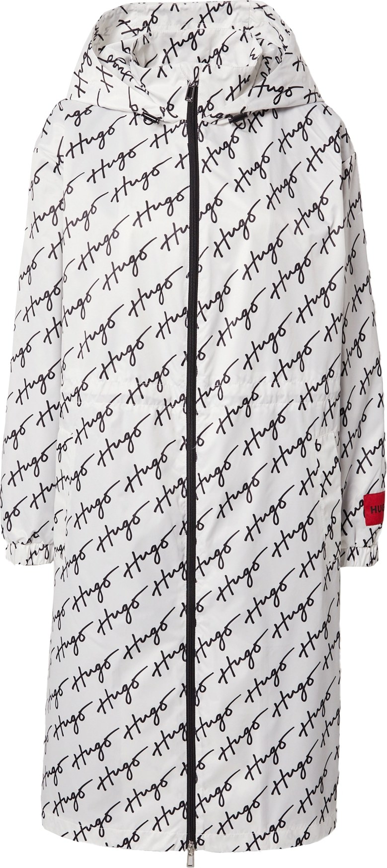 HUGO Přechodný kabát 'Federica' červená / černá / bílá