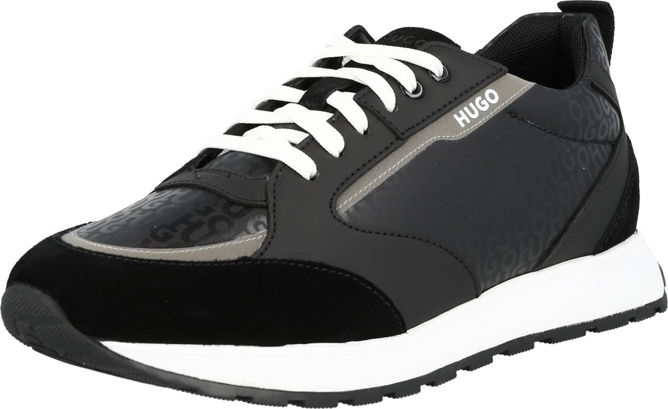 HUGO Tenisky 'Icelin' šedá / černá / bílá