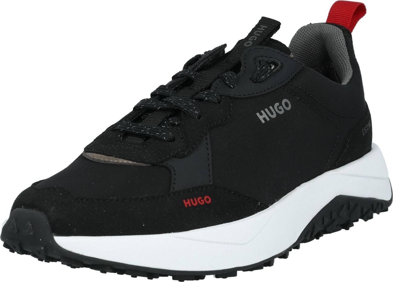 HUGO Tenisky 'Kane' šedá / červená / černá