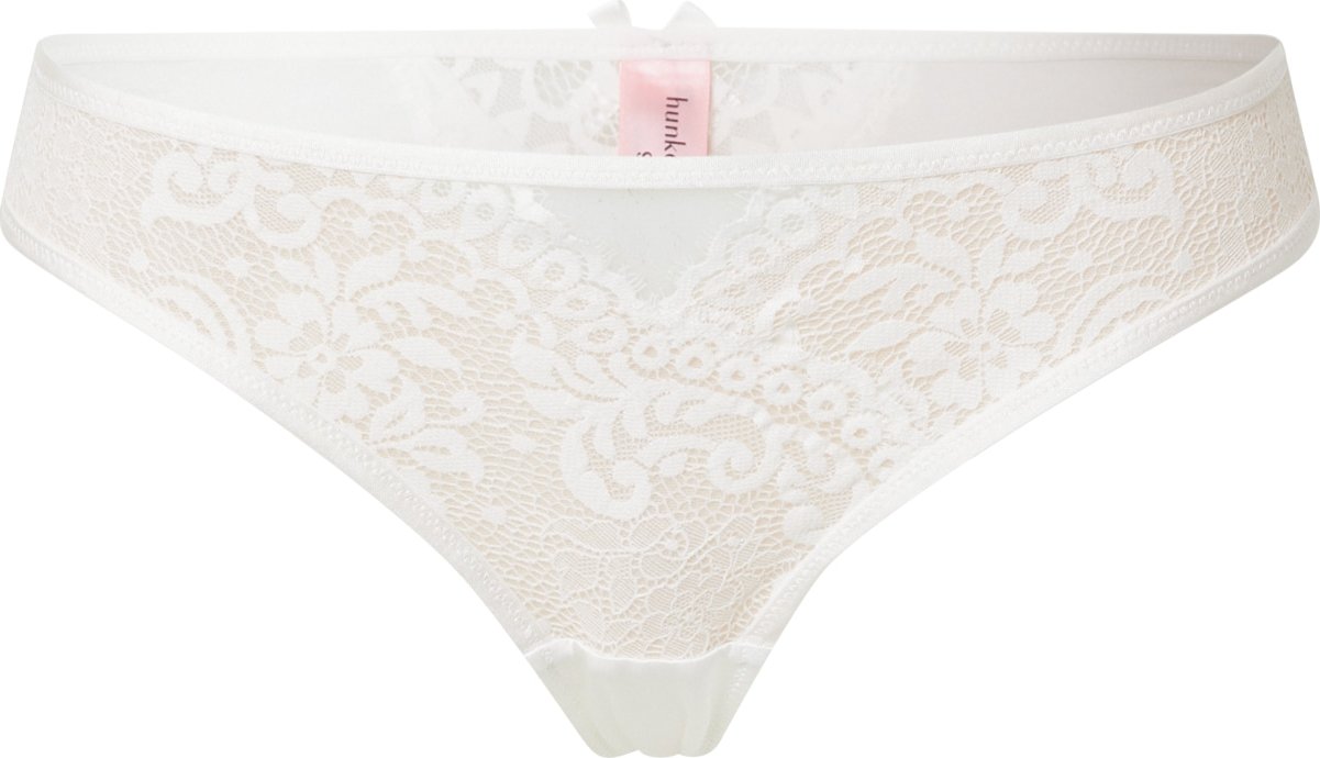 Hunkemöller Tanga přírodní bílá