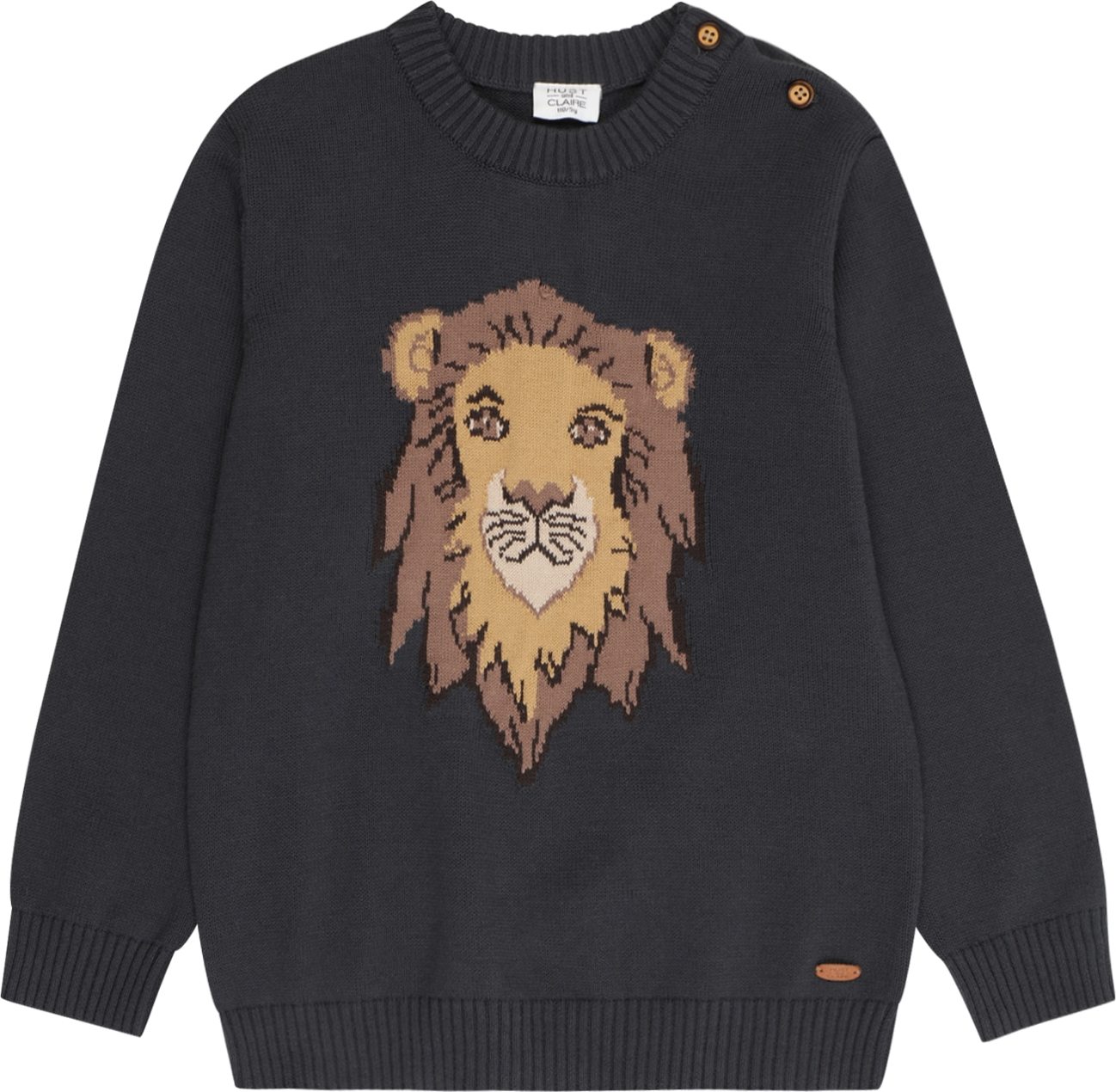 Hust & Claire Svetr 'Pelle' hnědá / koňaková / tmavě šedá