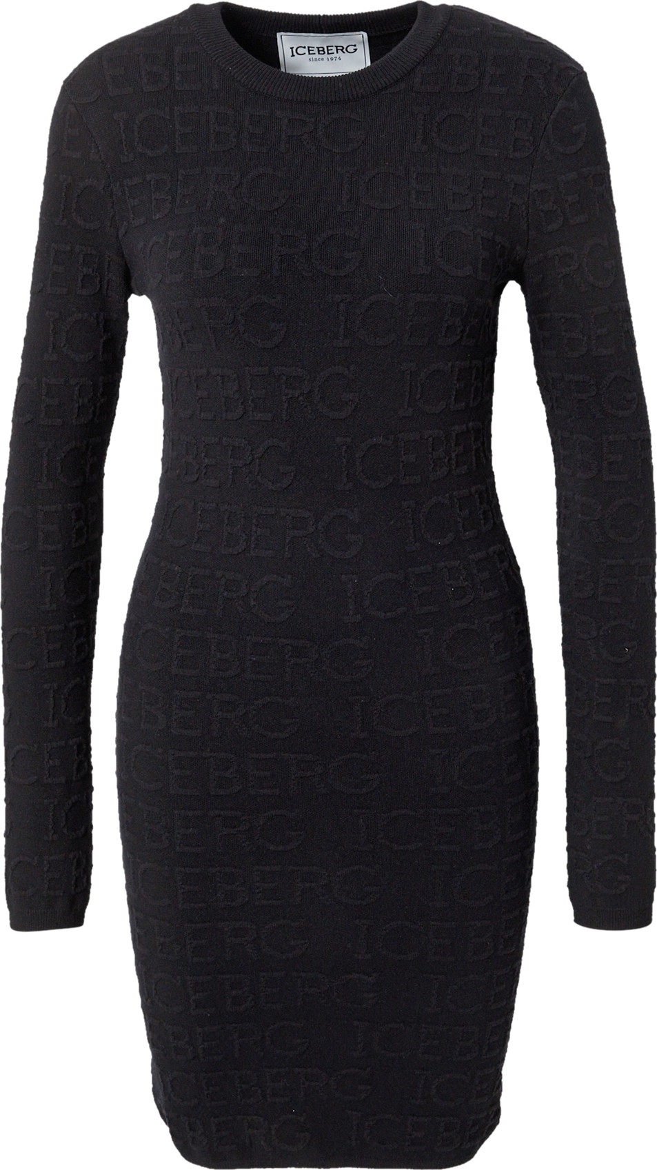 ICEBERG Úpletové šaty černá
