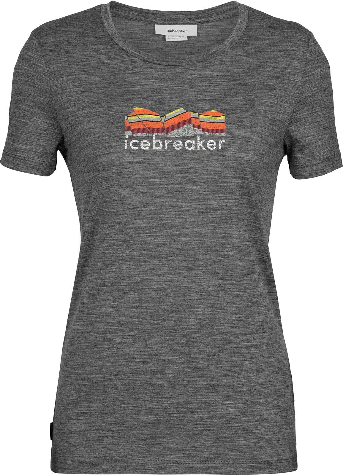 ICEBREAKER Funkční tričko šedý melír / mix barev