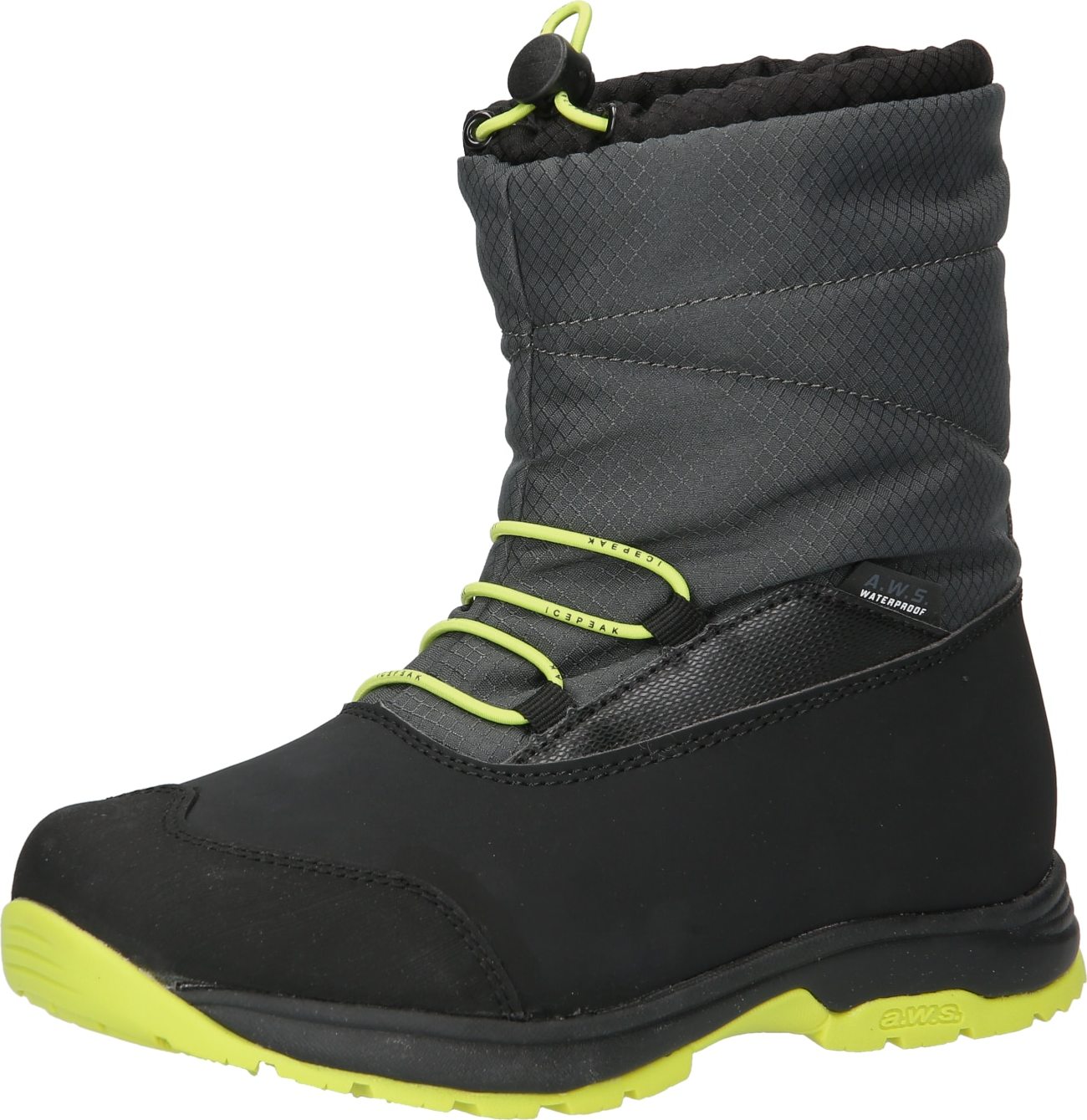 ICEPEAK Kozačky limetková / černá