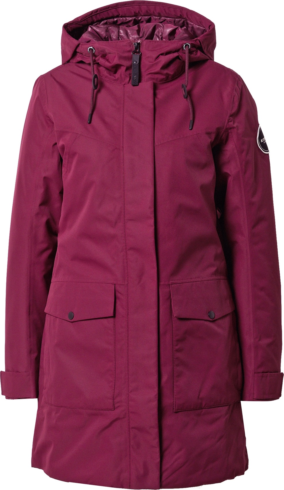 ICEPEAK Outdoorová bunda 'ALPENA' burgundská červeň