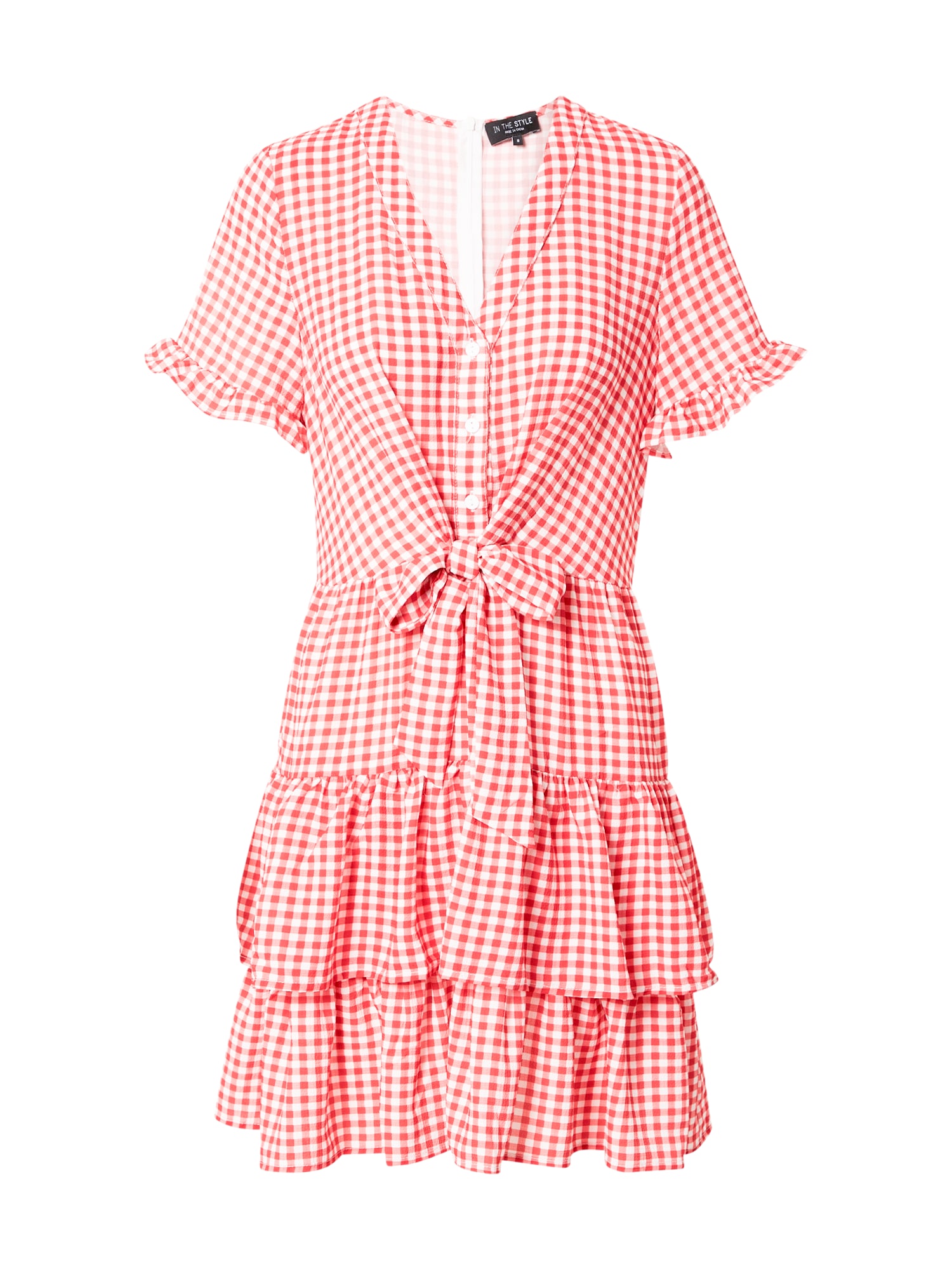 In The Style Šaty 'JOSSA' červená / bílá