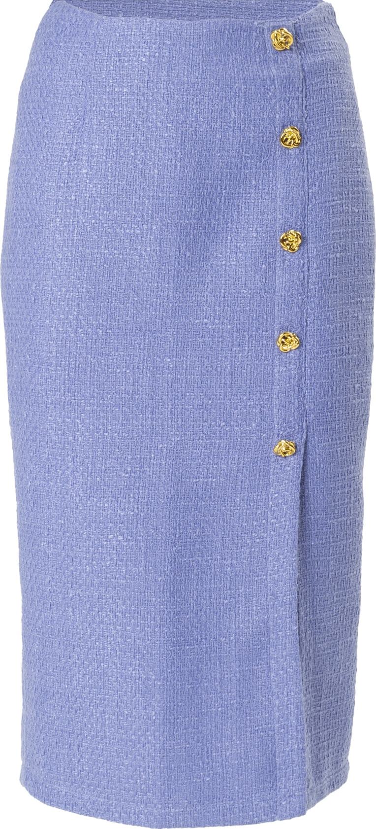 Influencer Sukně modrá / zlatá