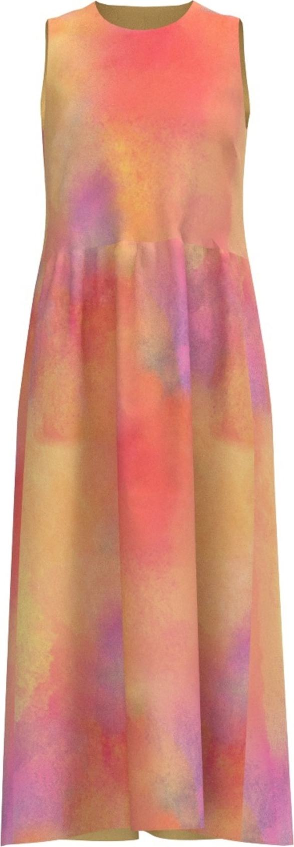 InWear Šaty 'Tedra' světle žlutá / fialová / jasně oranžová / oranžově červená