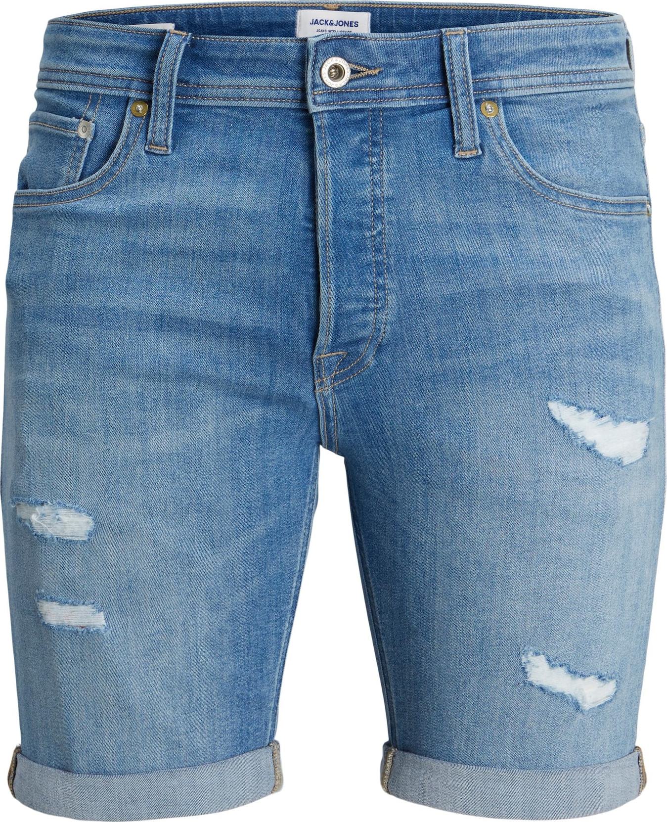 JACK & JONES Džíny 'RICK' modrá džínovina